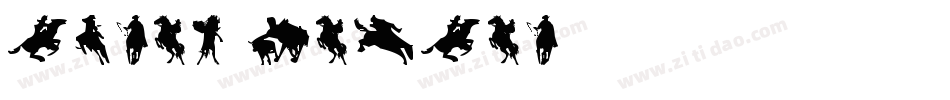 Bayou Cowboy字体转换